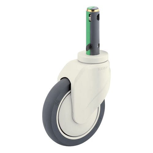 Rueda para camilla - H399A-1A150UPB(3FN) - Haion Caster - para cama de hospital / giratoria / con freno