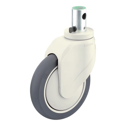 Rueda para camilla - H399A-3A150UPB(3FN) - Haion Caster - para cama de hospital / giratoria / con freno