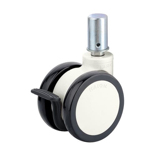 Rueda para carro médico - H322-6S100UNB/N - Haion Caster - para cama de hospital / giratoria / con freno