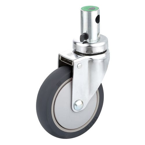 Rueda para camilla - H391A-3A150UPB(3FN) - Haion Caster - para cama de hospital / giratoria / con freno