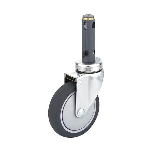Rueda para camilla - H391A-1A100UPB(2FT) - Haion Caster - para cama de hospital / giratoria / con freno
