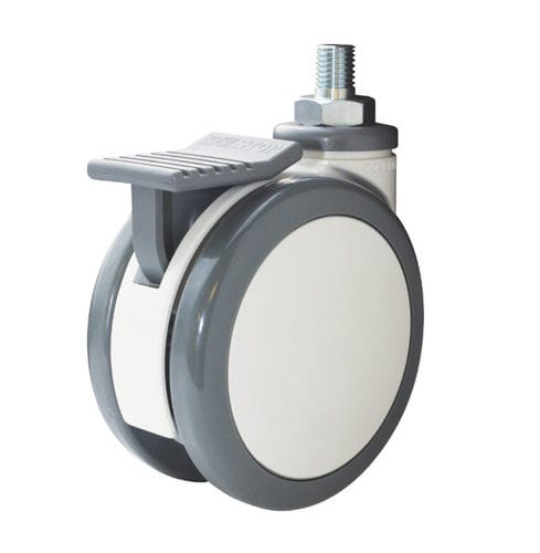 Rueda giratoria - TwinTech Ultimate - Revvo Casters - para cama de hospital / para carro médico / para camilla