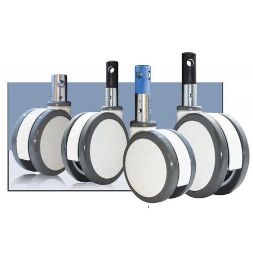 Rueda para cama de hospital - Combi Concept - Revvo Casters - para carro médico / para mesa de operaciones / con freno