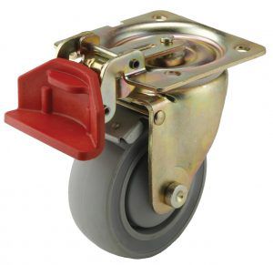Rueda con freno - ET - Revvo Casters - de caucho / fija