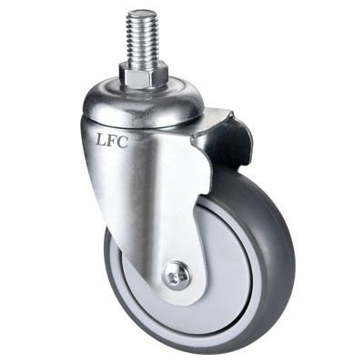 Rueda para cama de hospital - E301-T - Longfen Caster - para carro médico / giratoria
