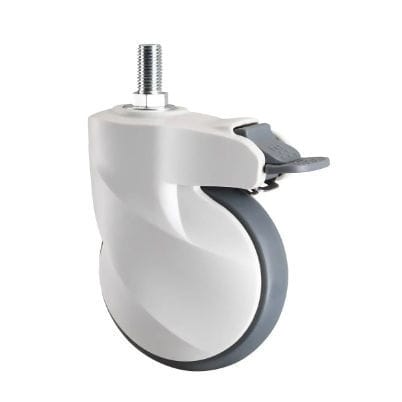 Rueda para cama de hospital - E201075D-T	 - Longfen Caster - con freno / de polipropileno