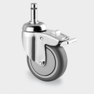 Rueda para cama de hospital - Humphries Casters - giratoria / con freno