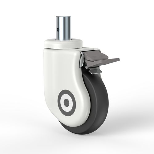 Rueda para cama de hospital - 5TPEPD41GPA - TKS Casters - con freno / giratoria
