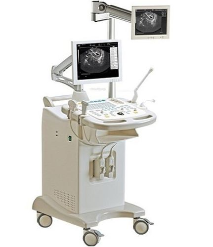 Ecógrafo con soporte - KU3200 - Wuxi Cansonic Medical - para ecografía ginecológica y obstétrica / blanco y negro