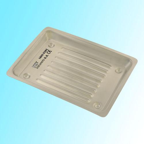 Bandeja de esterilización para instrumental - 1805-2593 - New Surgical Instruments Co. - para instrumental dental / de acero inoxidable / no perforada