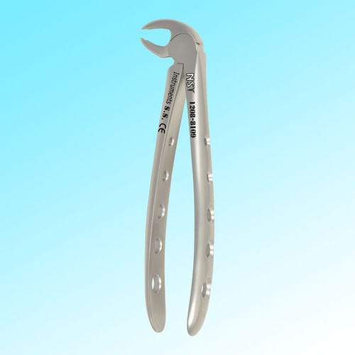 Fórceps de extracción dental para molares inferiores - 1208-8109 - New Surgical Instruments Co. - tipo inglés