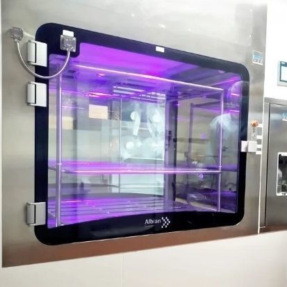Cámara de transferencia para sala blanca - H₂0₂ - Albian Group - de descontaminación