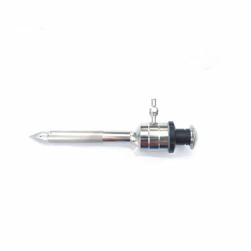 Trocar laparoscópico - 801.008. series - Zhejiang Geyi Medical Instrument - con puerto insuflación / con vaina
