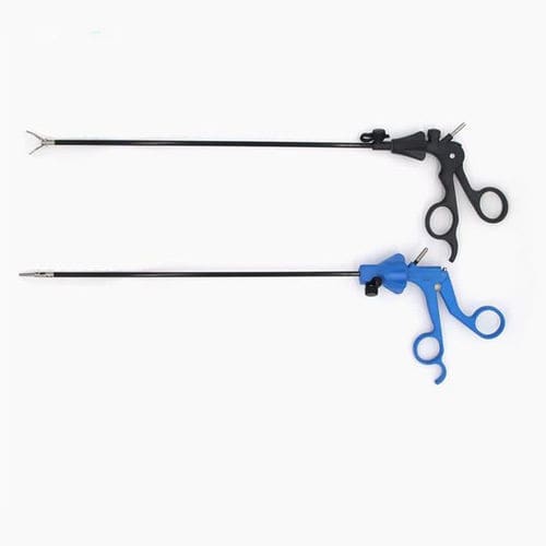 Pinza veterinaria - Zhejiang Geyi Medical Instrument - para laparoscopia / para prensión de tejidos / para sutura