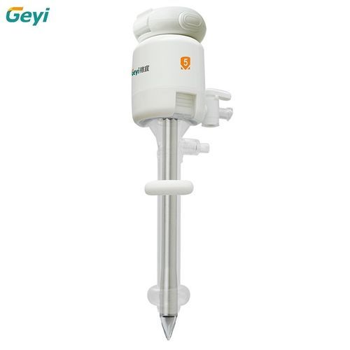 Trocar laparoscópico - Zhejiang Geyi Medical Instrument - de hoja / con puerto insuflación / de balón