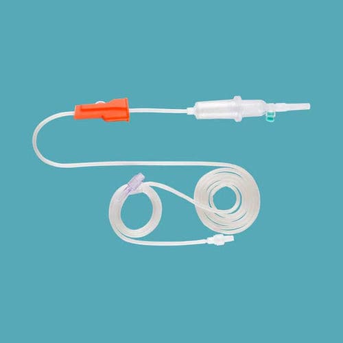Set de perfusión con cámara de goteo - IV-02 - Taizhou Safefusion Medical Instruments - con conector en Y / con grifo / con componentes sin látex