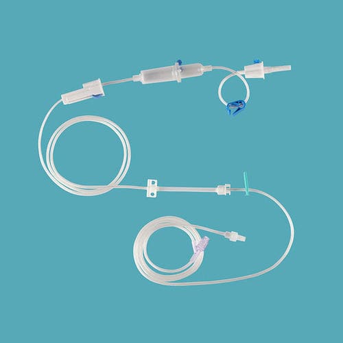 Set de perfusión con cámara de goteo - IVP-012 - Taizhou Safefusion Medical Instruments - con conector en Y / con grifo / con componentes sin látex