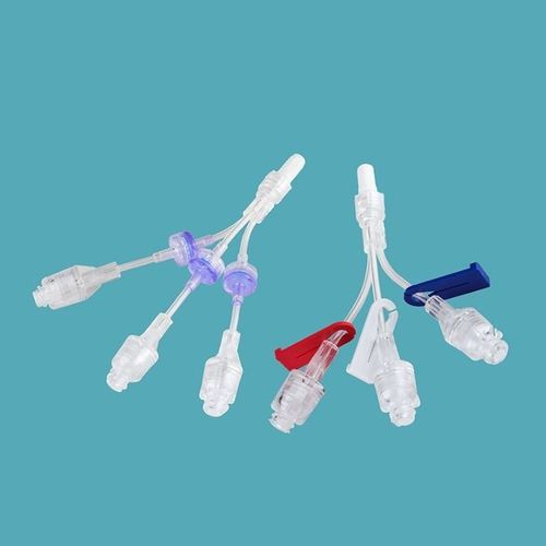 Conector para perfusión con válvula hemostática - NF-3 - Taizhou Safefusion Medical Instruments - con componentes sin látex / en Y / LUER®-lock