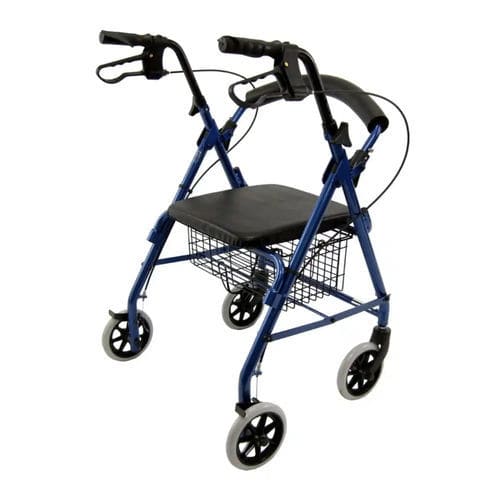 Andador con ruedas con 4 ruedas - R-4100 - Karman Healthcare - marco de aluminio / con asiento / de altura regulable