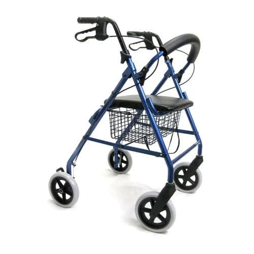 Andador con ruedas con 4 ruedas - R-4608 - Karman Healthcare - marco de aluminio / con asiento / de altura regulable
