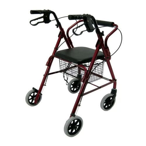 Andador con ruedas con 4 ruedas - R-4100N - Karman Healthcare - marco de aluminio / con asiento / de altura regulable