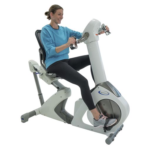 Ergómetro reclinado brazos y piernas - PhysioCycle XT - HealthCare International - con asiento