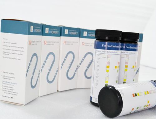 Tira de prueba de enfermedades renales - URS-11V - Bioway Biological Technology Co.,Ltd - de infección de las vías urinarias / para enfermermedades infecciosas / de pH