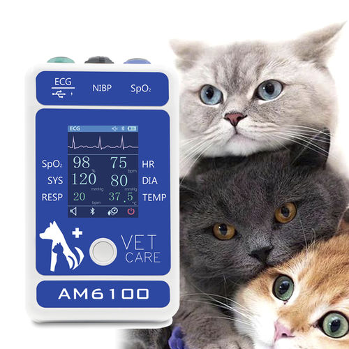 Monitor de paciente veterinario - AM6100 - Shanghai Berry Electronic Tech Co.,Ltd - portátil / ECG / SpO2