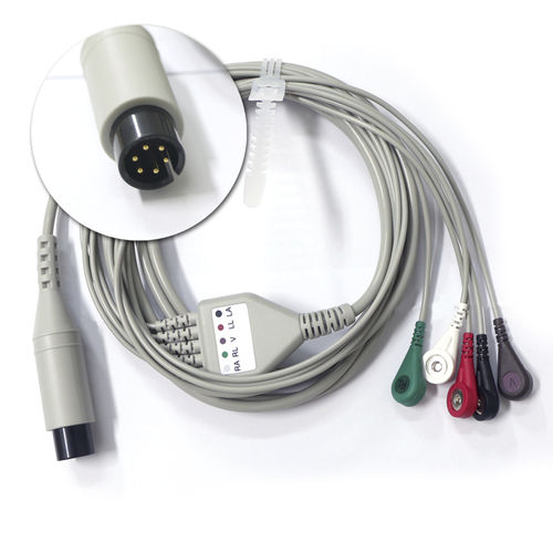 Cable de ECG para monitorización - BS series - Shanghai Berry Electronic Tech Co.,Ltd - 5 derivaciones / 3 hilos