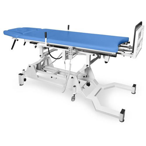 Mesa de verticalización de 2 secciones - NSR P E Comfort - Juventas - para terapia / eléctrica / con ruedas