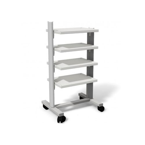 Carro médico - STA 05 - Juventas - para transporte / de aluminio / 4 estantes