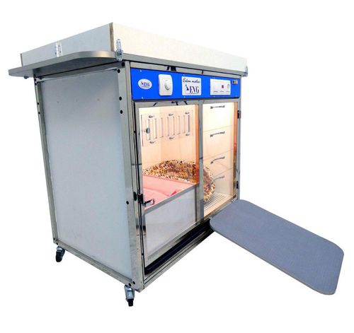 Jaula veterinaria modular - KC-01e - EVG - EdenVetGroom - con ruedas