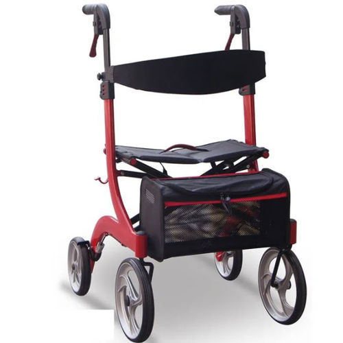 Andador con ruedas con 4 ruedas - JL9189L - Jianlian Homecare Products - marco de aluminio / con asiento / con canasta