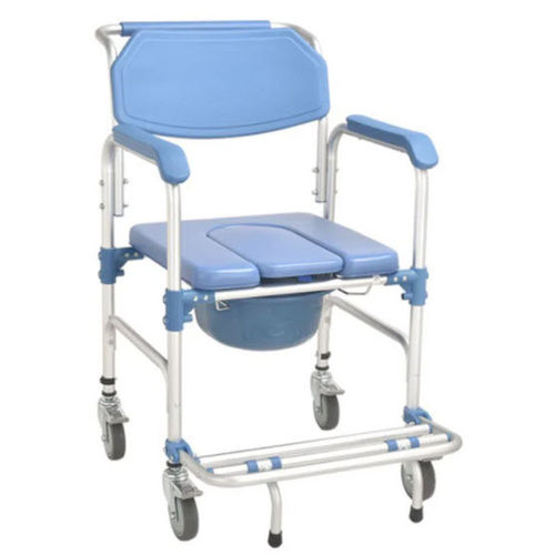 Silla con orinal con reposabrazos - Jianlian Homecare Products - con ruedas / con reposapiés / plegable