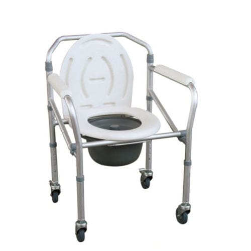 Silla con orinal con reposabrazos - JL696L - Jianlian Homecare Products - con ruedas / de altura variable / plegable