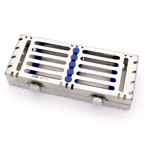 Cassette de esterilización para instrumental dental - IMDIN5 - HARFINS Instruments - de acero inoxidable
