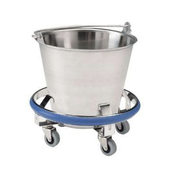 Portacuencos con ruedas - P-1020-SS - DSI  - de acero inoxidable