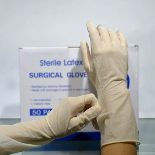 Guante de látex - iGlove S - Pidegree Medical Technology - quirúrgico / estéril / con polvo