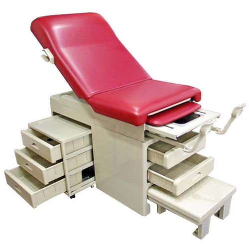 Sillón de reconocimiento ginecológico - AG-S108  - Jiangsu Aegean Technology - eléctrico / rojo
