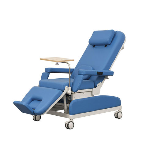 Sillón para extracción de sangre manual - AG-XD205 - Jiangsu Aegean Technology - con ruedas / Trendelenburg