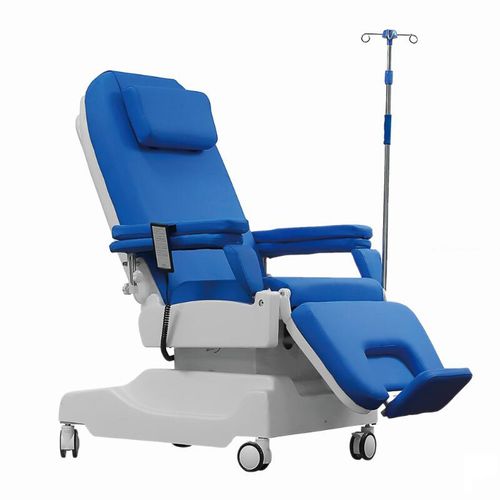 Sillón para extracción de sangre eléctrico - AG-XD206B  - Jiangsu Aegean Technology - con ruedas / con reposapiernas