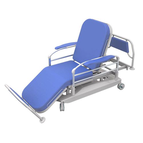 Sillón para hemodiálisis eléctrico - AG-XD20 - Jiangsu Aegean Technology - de 3 secciones / con ruedas / con reposapiés