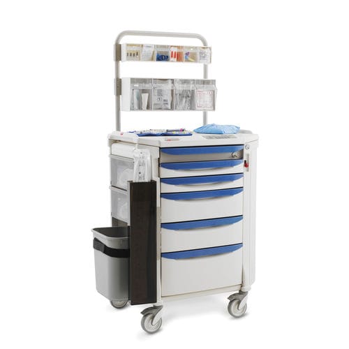 Carro de anestesia - FLEXLINE - WEPPES Solutions - para transporte / para riesgos infecciosos / de limpieza