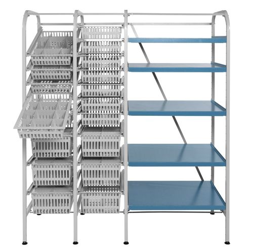 Estantería modular - AIR'STOCK   - WEPPES Solutions - para cestas / estructura abierta / sobre carril