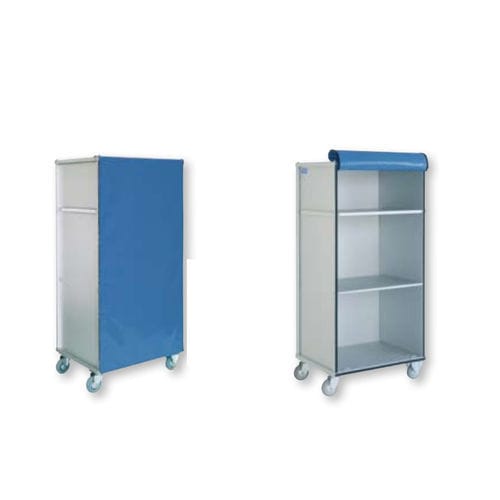 Carro para bolsas para ropa sucia - AISY-DISTRI - WEPPES Solutions - para ropa limpia / médico / con estante