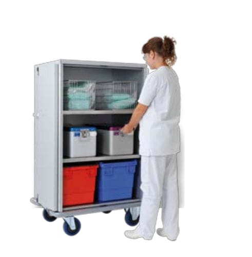 Armario de esterilización - 1622 CR - WEPPES Solutions - con ruedas / con estante / estéril