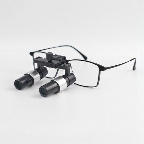 Lupa quirúrgica con montura de gafas - PKYM-500X - Nanchang Micare Medical Equipment - con sistema abatible