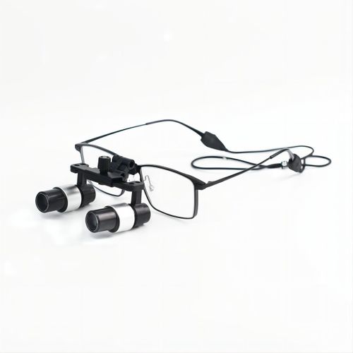 Lupa quirúrgica con montura de gafas - PKYM-400X - Nanchang Micare Medical Equipment - con sistema abatible