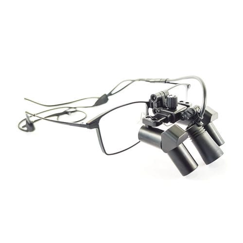 Lupa quirúrgica con montura de gafas - EFM-450X  - Nanchang Micare Medical Equipment - con lámpara frontal