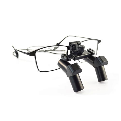 Lupa quirúrgica con montura de gafas - Ergo-4.5X - Nanchang Micare Medical Equipment - con sistema abatible